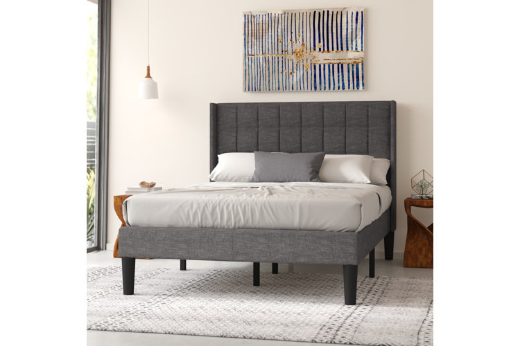 Priestley upholstered outlet platform bed